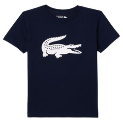 Детская теннисная футболка Lacoste Boys SPORT Tennis Technical Jersey Oversized Croc T-Shirt - Blue