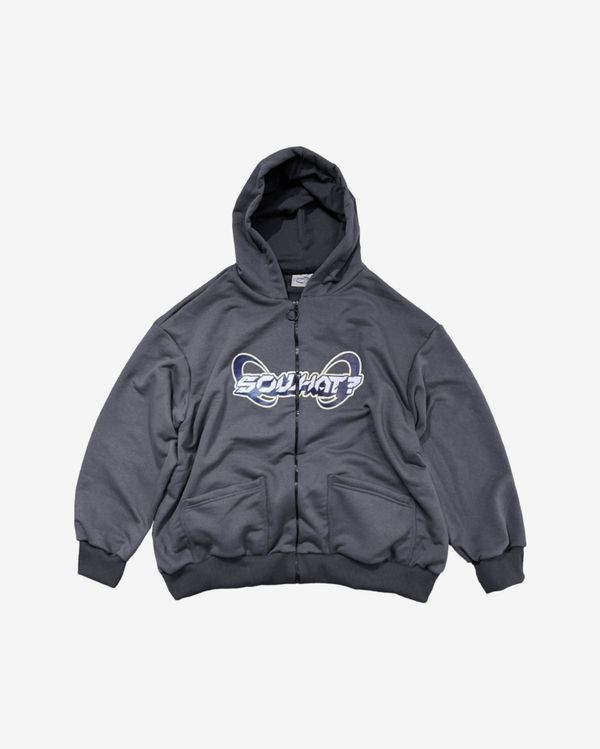 Худи Zip Серый - фото 1