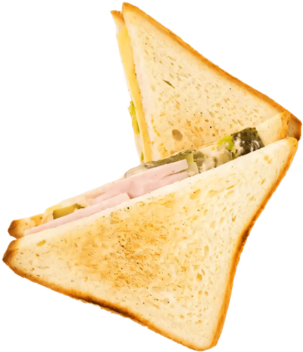 Сэндвич с ветчиной и маринованными огурчиками