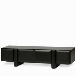 ТВ-Тумба Kode 160х40 см, черный, дуб, меламин