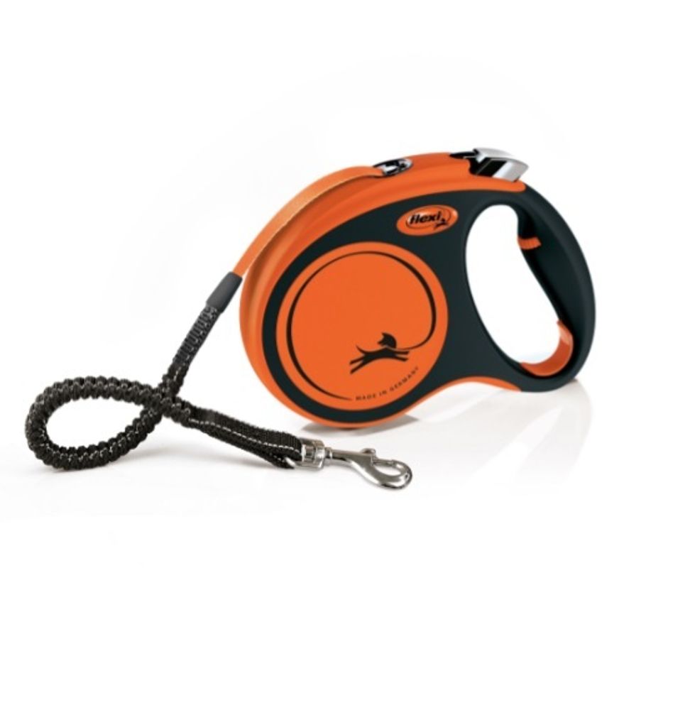 FLEXI Рулетка Xtreme ремень, черный/оранжевый