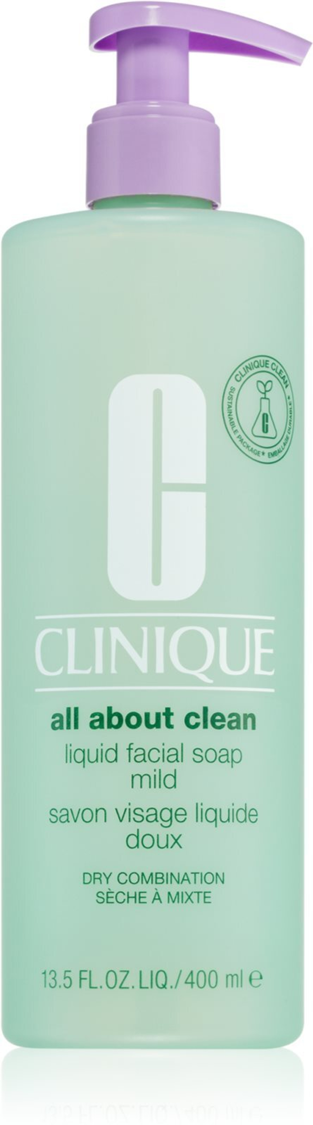 Clinique Liquid Facial Soap Mild - жидкое мыло для сухой и комбинированной кожи /   400  ml  / GTIN 20714322014