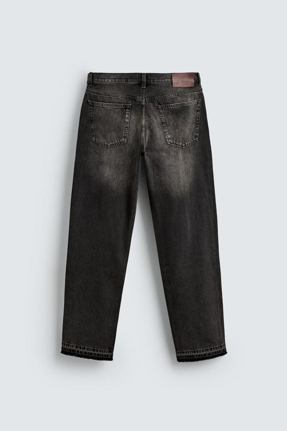 ZARA ДЖИНСЫ STRAIGHT FIT, УГОЛЬНЫЙ