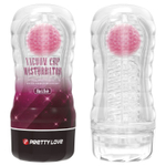 Прозрачный текстурированный мастурбатор Vacuum Cup Masturbator Black Hole