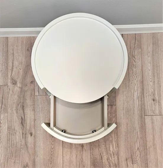 Прикроватная тумбочка 4470 с двумя ящиками, белая