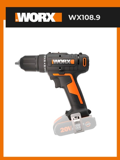 Дрель-шуруповерт аккумуляторная WORX WX108.9