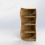 Стеллаж угловой фигурный ''Машенька''