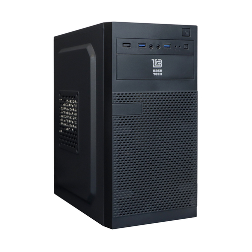 Корпус BaseTech M3408, Без БП, mATX, чёрный, 2xUSB3 (BT-M3408-B)