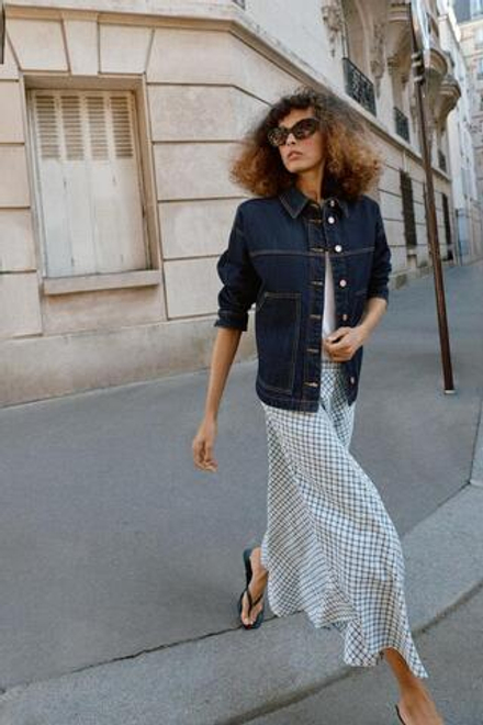 ZARA ДЖИНСОВАЯ КУРТКА Z1975, СИНИЙ