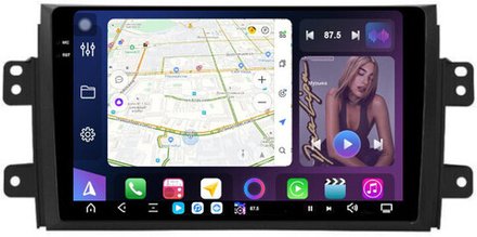 Магнитола Suzuki SX4 1 2006-2014 - FarCar XXL124M монитор 9.5" 2K QLED на Android 13, TS20, 8+256Гб, CarPlay, 4G SIM-слот