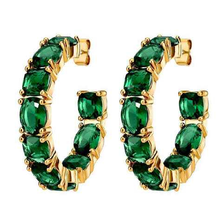 Серьги Dyrberg Kern GRETIA SG EMERALD GREEN 450085