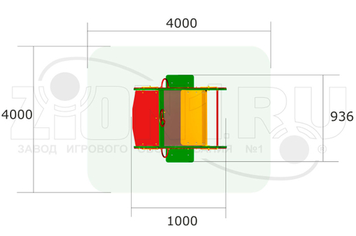 Качалка на двух пружинах «Джип»