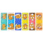 Закладки для книг МАГНИТНЫЕ, "АССОРТИ 5 ДИЗАЙНОВ ЗВЕРЯТА", 6 штук, 35x25 мм, FUNSTER (ФАНСТЕР), 116651