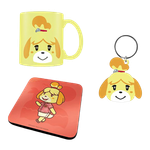 Набор подарочный Animal Crossing (Isabelle) Кружка + Подставка + Брелок