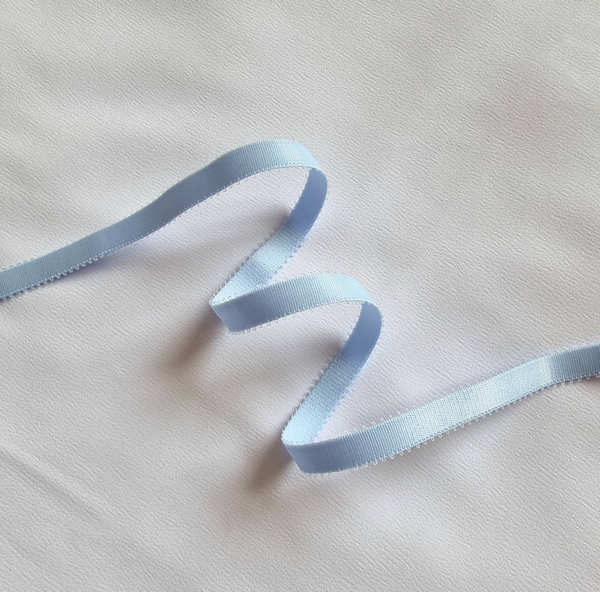 Бретель ажурная голубая 10 мм