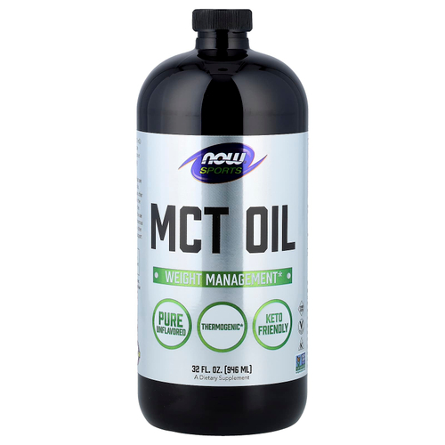 NOW Foods, Sports, масло MCT, с нейтральным вкусом, 946 мл (32 жидк. унции)