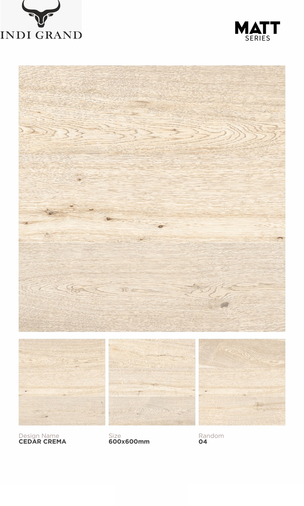 Керамогранит matt 60х60 Cedar crema