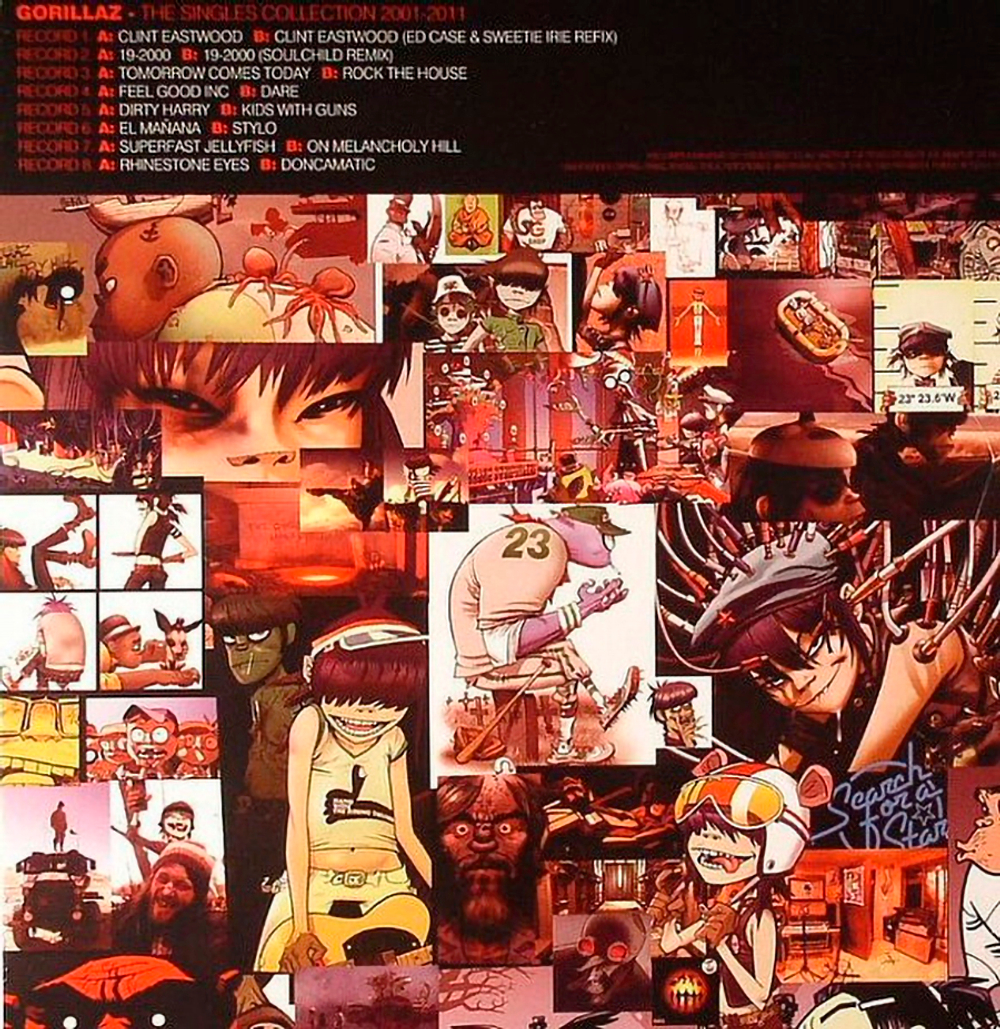 Gorillaz / The Singles Collection 2001-2011 (8х7" Vinyl Single)