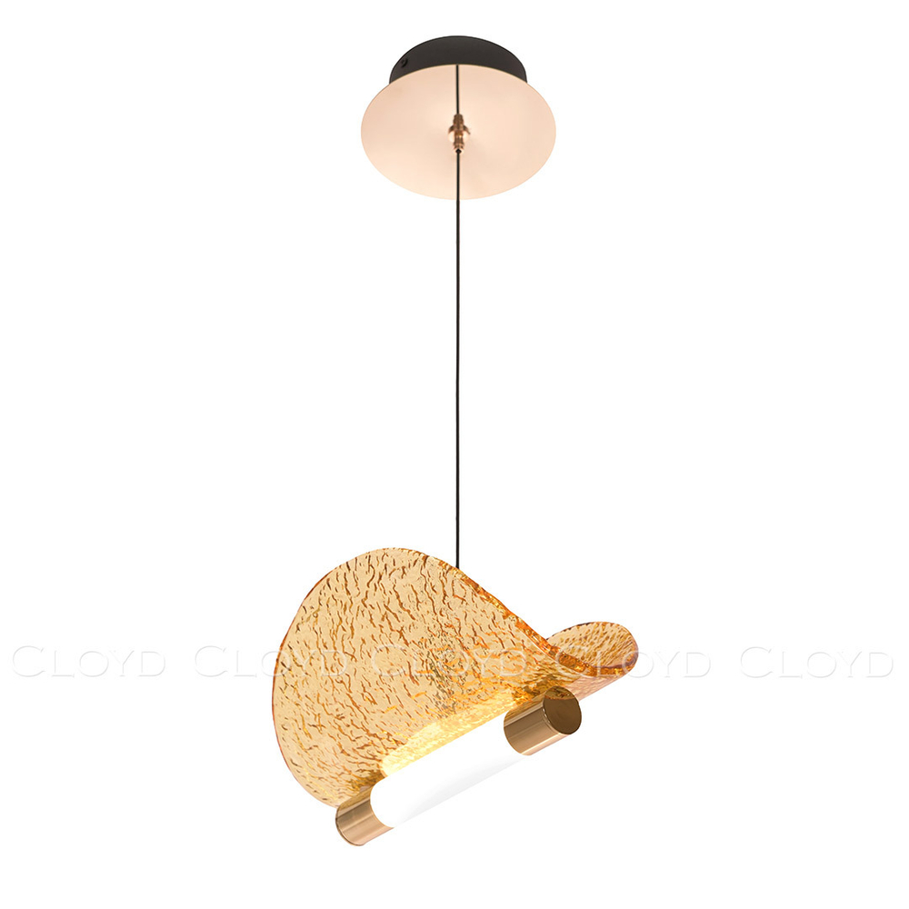 Подвесной светильник Cloyd CARUDO P1 / золото - янарн. стекло (арт.11351)