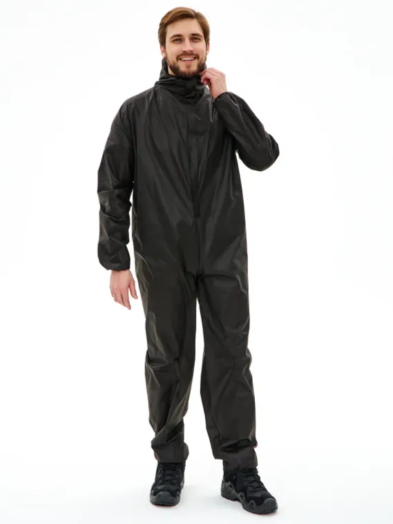 Защитный комбинезон Каспер 40гр/м2.,одноразовый черный