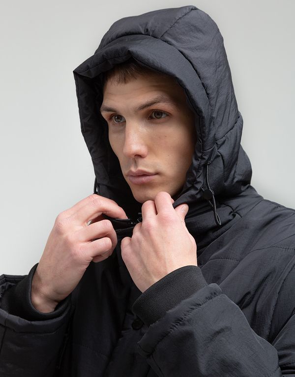 Куртка We Don’t Care Long Puffer Jacket Black - фото 4