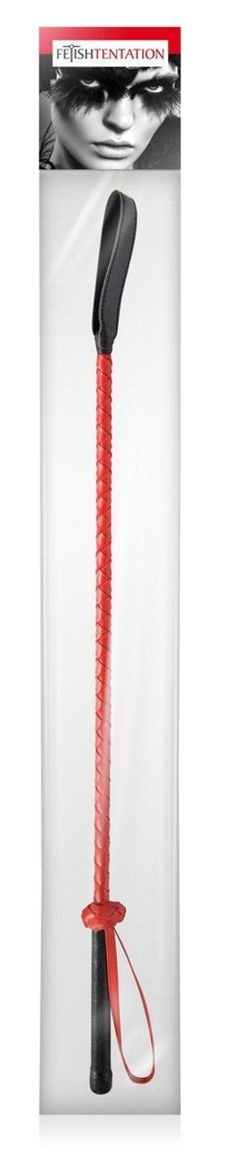 Красно-черный гладкий стек - 71 см.