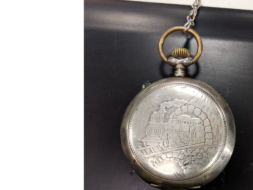 Часы карманные.Beamtenfreund System Glashutte" сер