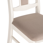 Стул деревянный Woodville Киприан бежевый, молочный, ножки белые