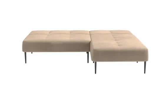 Monaco диван-кровать с шезлонгом, без подлокотников бархат цвет бежевый 5