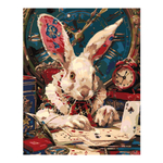 Картина по номерам 40*50см "Белый кролик" (на подрам.) (Lori)