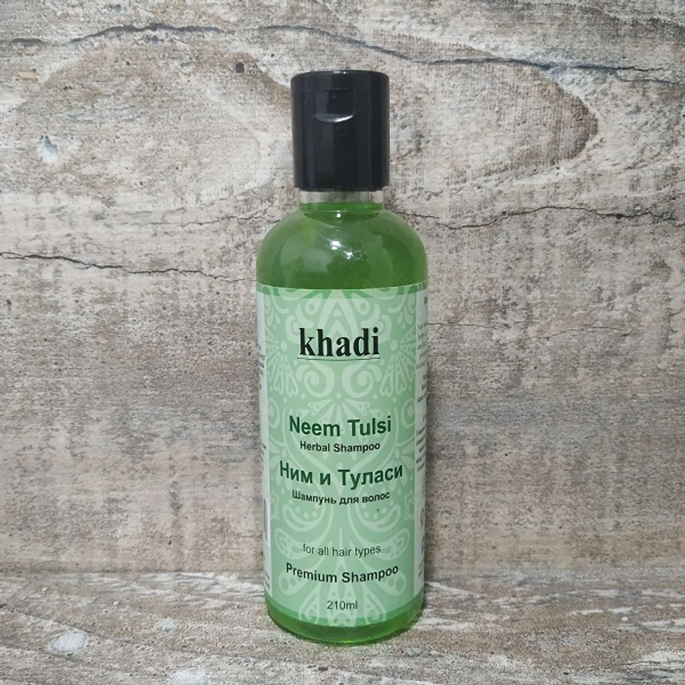 Шампунь Khadi Premium Ним и Туласи Neem Tulasi 210 мл