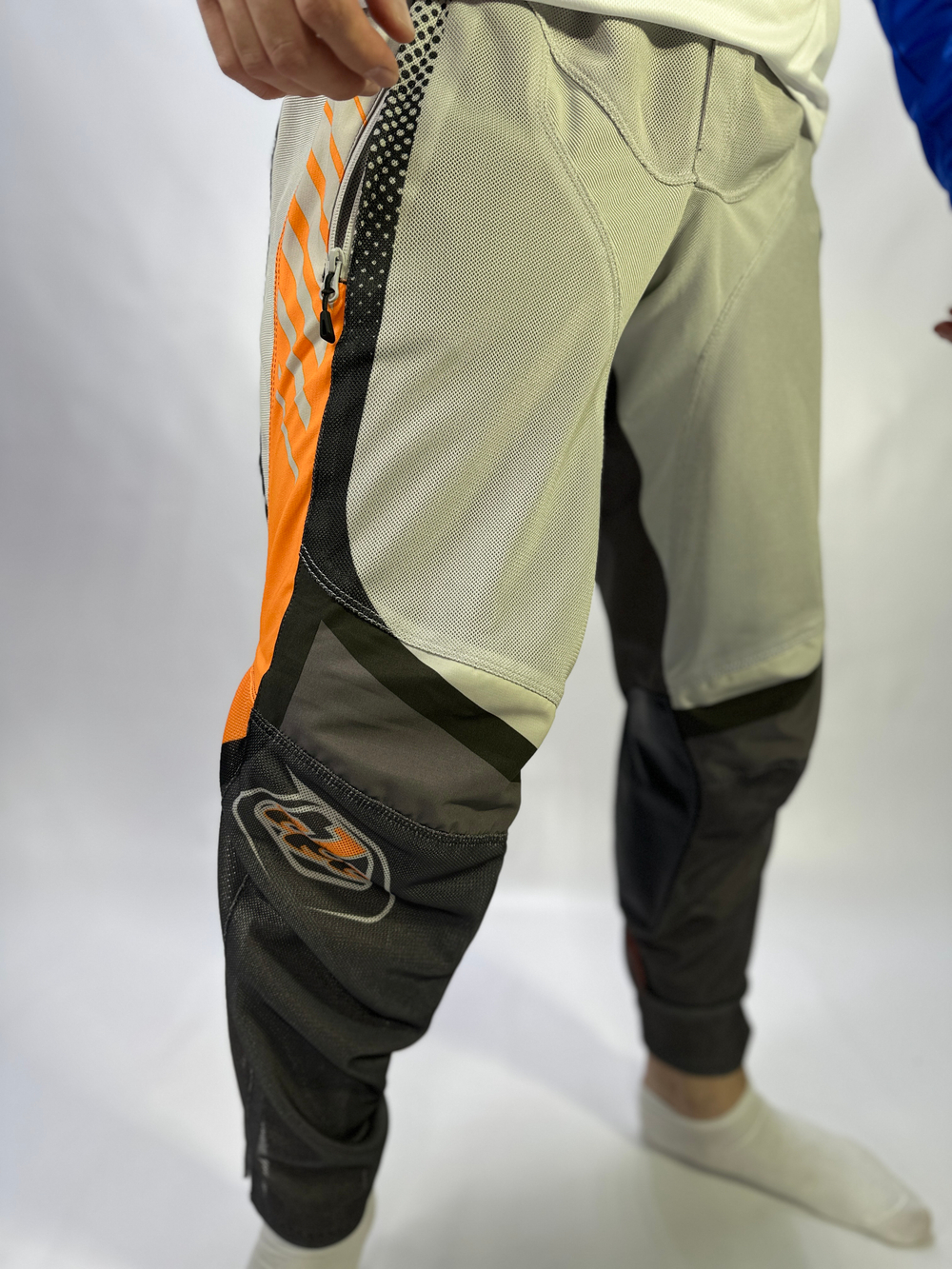Мотоштаны Troy Lee Designs GP Pro Air Pant Bands Gray/Neo Orange-M