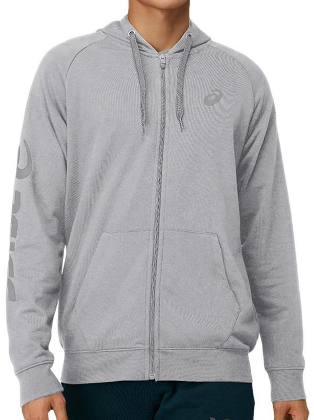 Мужская теннисная кофта Asics Big Asics FZ Hoodie M - серый