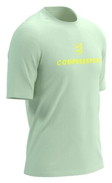 Мужская теннисная футболка Compressport Podium Short Sleeve - Мятный