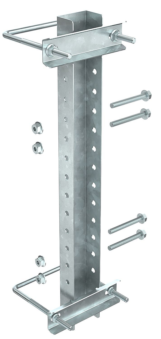 Крепление к опорам ограждений 80-100мм для двух консолей IEK