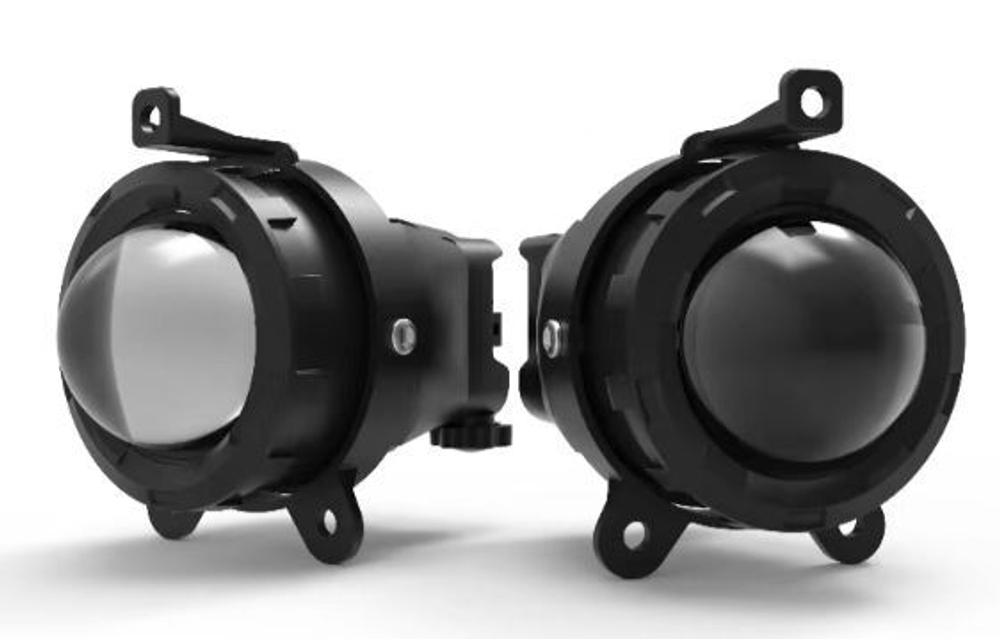 Противотуманки BI-LED 2170) (W+Y) 30W ЛИНЗА 2режима белый+желт с регулировкой (пара) GQ9017-Laser