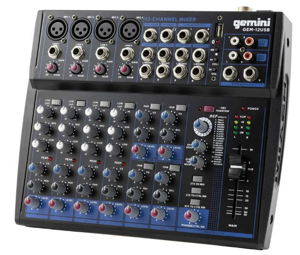 Микшер  Gemini GEM-12USB