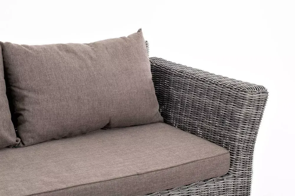 "Капучино Cингл" лаунж-зона из искусственного ротанга, цвет графит