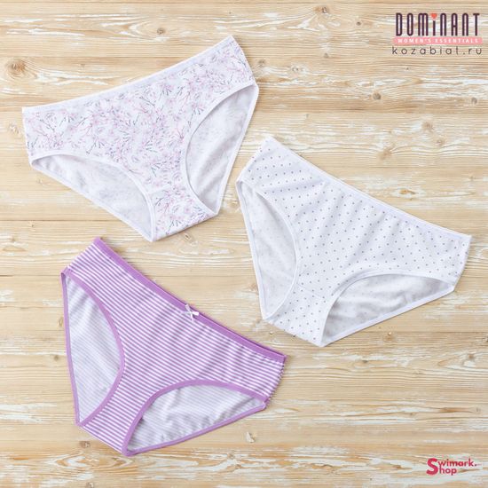 Трусики женские DOMINANT 55000-196, FULL BRIEF, 3 шт. в уп.