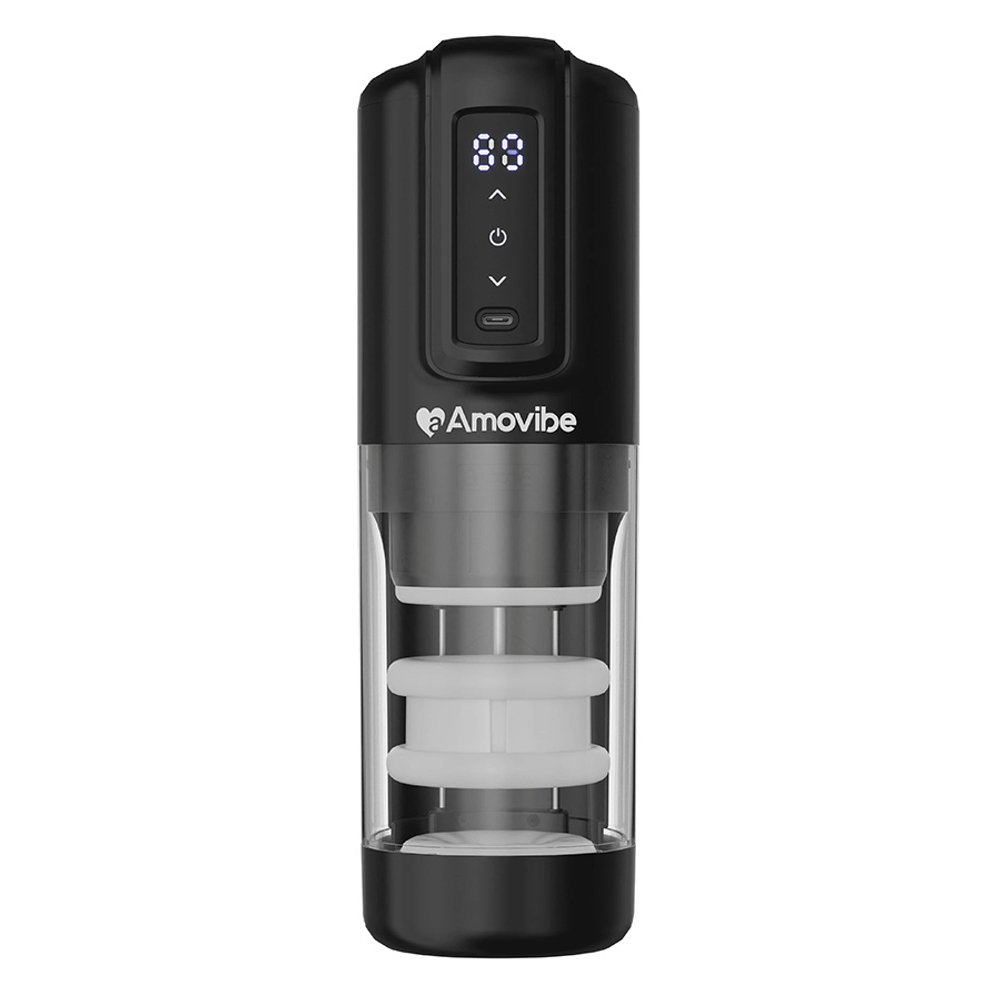 Мастурбатор 27см с ротацией и пенетрацией Amovibe Vortex Rotating & Thrusting Masturbator