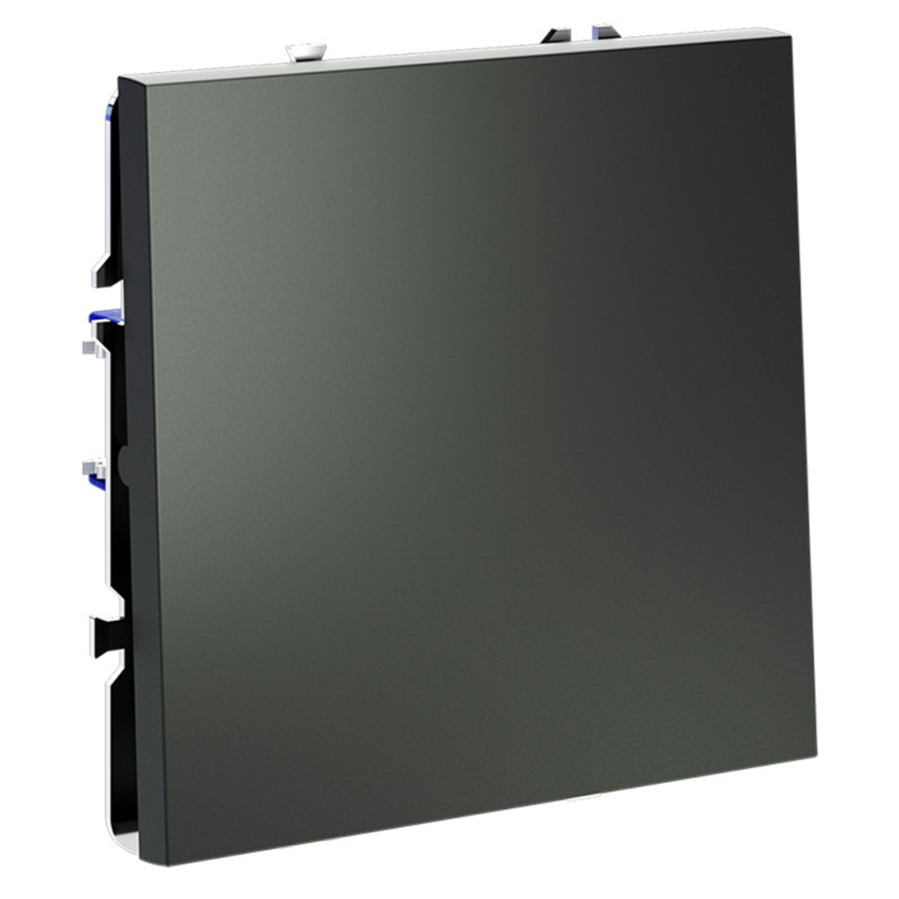 Выключатель встраиваемый VOLTUM S70 одноклавишный 10А, (титан)