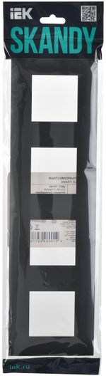 SKANDY Рамка 4-местная SK-F04G графит IEK