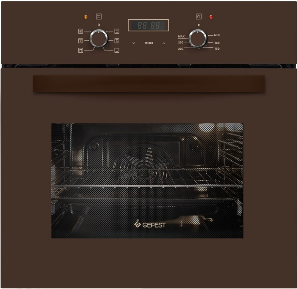 Электрический духовой шкаф GEFEST ДА 602-02 К (эмаль кор.таймер.гриль.вертел.турбо-гриль)