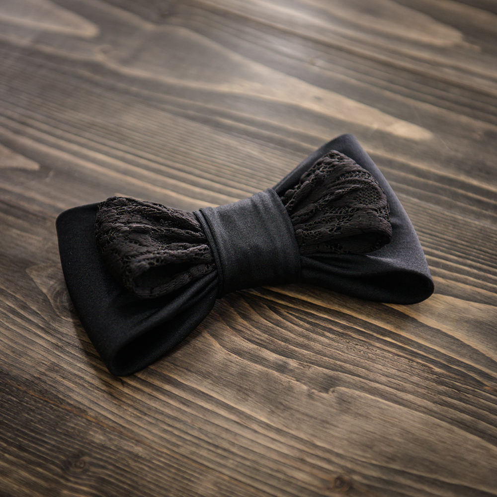 черный бант для платья