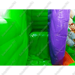 Надувной батут "Попугайчики" со скалодромом, 4.6x4.3x2.8 м