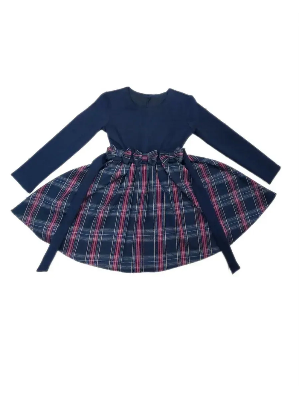 Платье для девочки клетка.