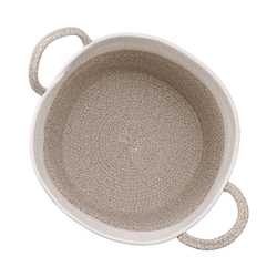 Корзина для хранения Bergenson Bjorn Iben 40х36см кремовая/светло-бежевая