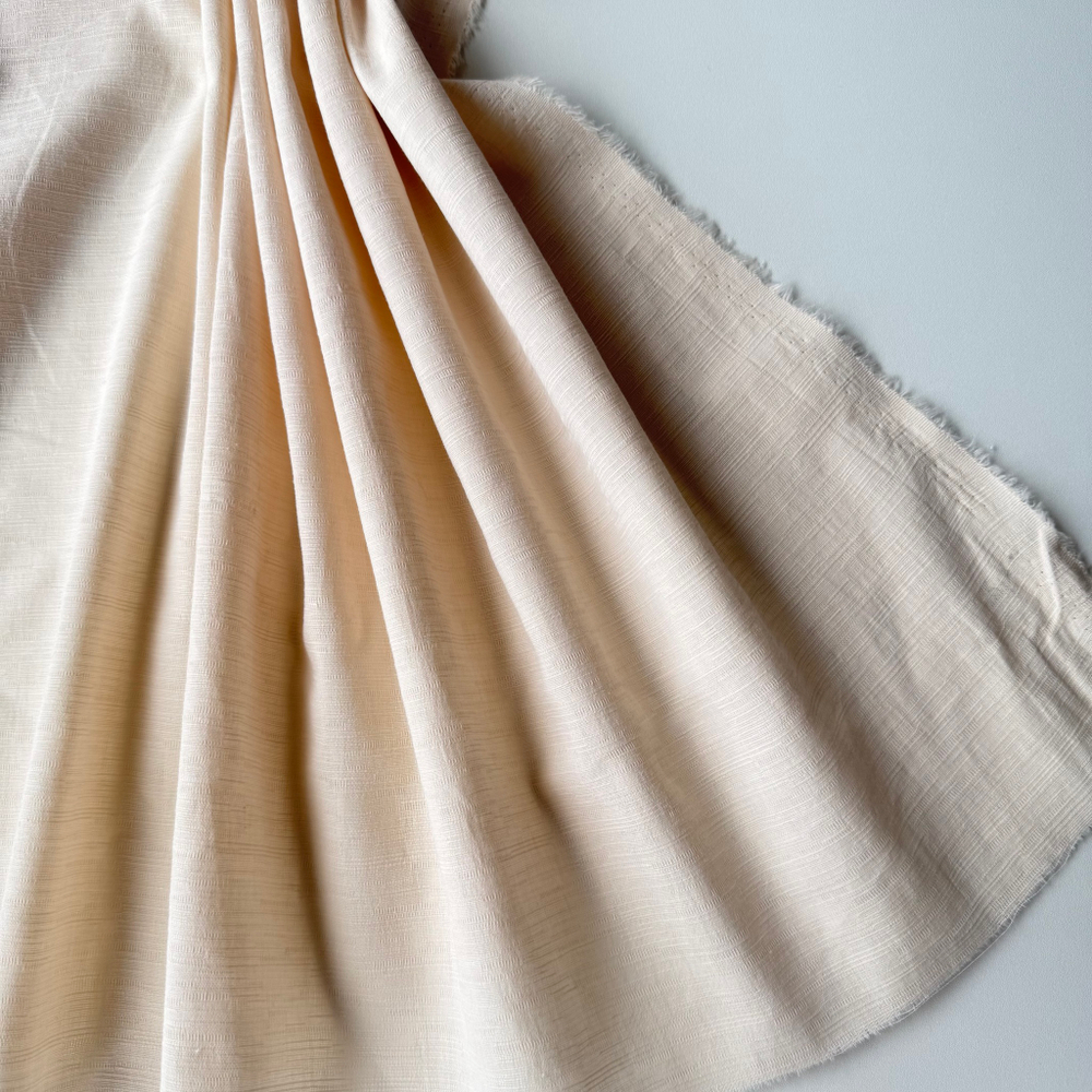 Фактурный хлопок «Рельеф» Светлый крем