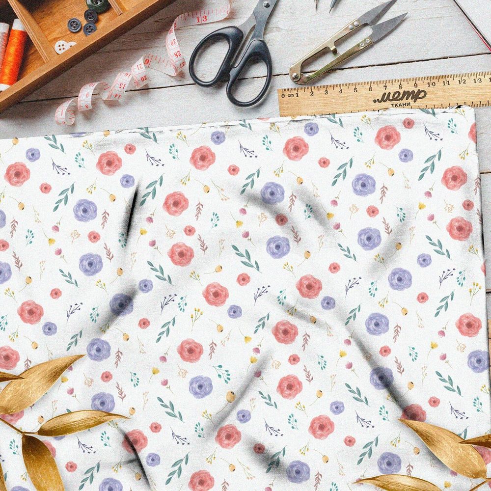 Ткань ниагара прекрасные и сочные цветочки