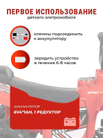 Детский электромобиль квадроцикл SR700 (Красный SR700)